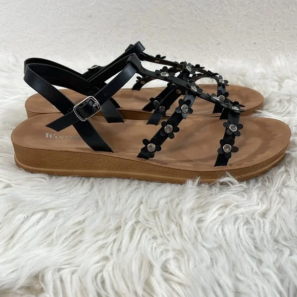 WANTED Womens Dolce Daisy Floral Strappy Sandals Size 11 NEW - Picture 8 of 16